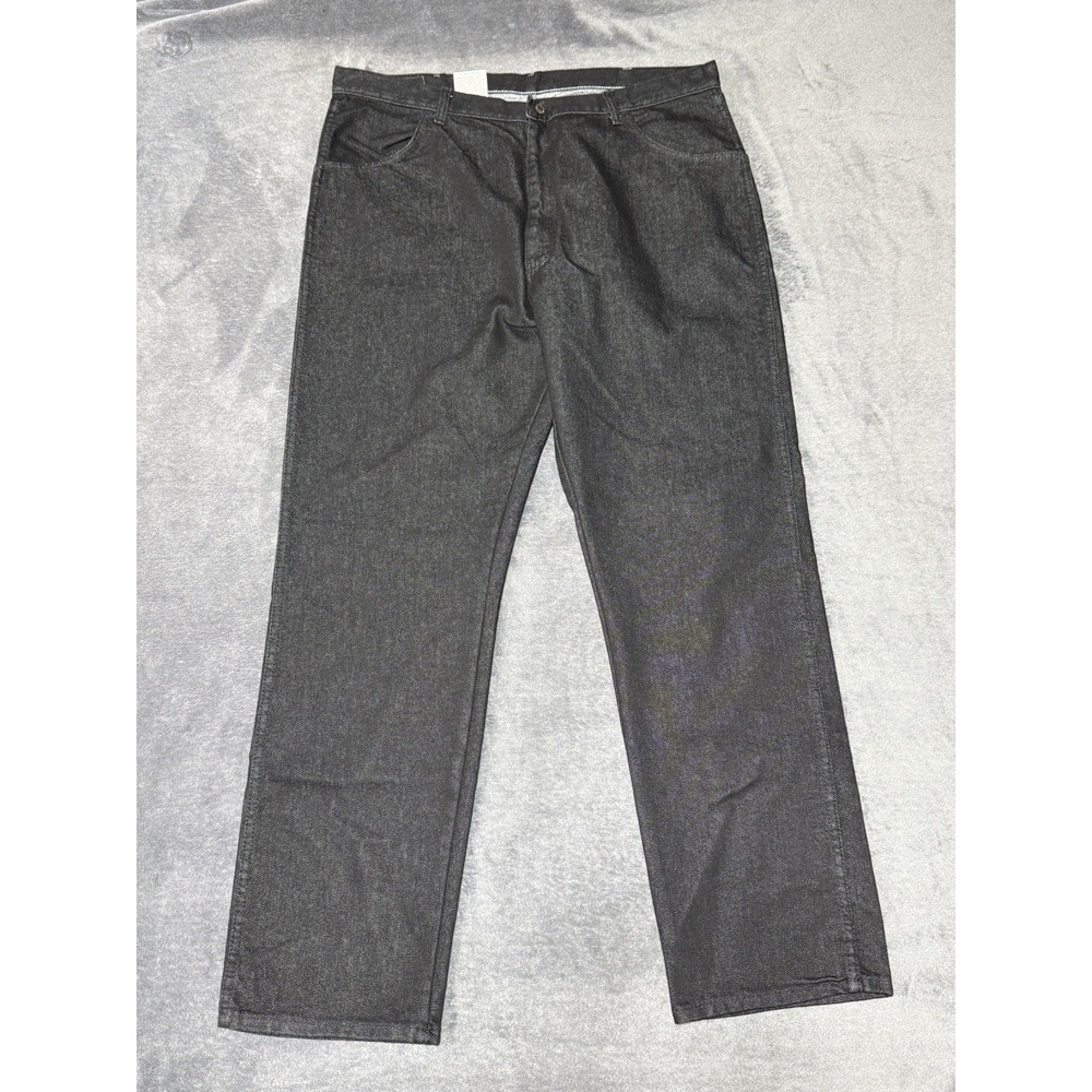 Wrangler Mens 85900BK Hero Stretch Jeans 42x32 Black Denim Pants NWT 8769